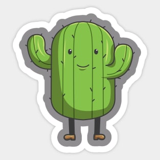 Kawaii Cactus Sticker